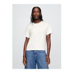 GAP Kadın Beyaz Supima® Pamuk Relaxed T-shirt