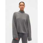 Gap Kadın Gri Cashsoft Shaker Örgü Turtleneck Kazak - M