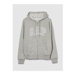GAP Kadın Gri Gap Logo Relaxed Fermuarlı Sweatshirt