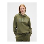GAP Kadın Haki Logo Fleece Sweatshirt