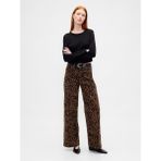 Gap Kadın Kahverengi High Rise Kadife Stride Wide-Leg Jean Pantolon - 28/REG