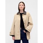 Gap Kadın Krem Twill Oversized Trençkot - M - L