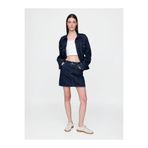 GAP Kadın Lacivert Denim Mini Etek