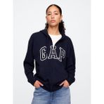 Gap Kadın Lacivert Gap Logo Relaxed Fermuarlı Sweatshirt - XL