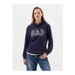 GAP Kadın Lacivert Logo Havlu Kumaş Sweatshirt