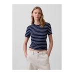 GAP Kadın Lacivert Organik Pamuk VintageSoft T-Shirt