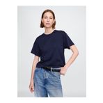 GAP Kadın Lacivert Supima® Pamuk Relaxed T-Shirt