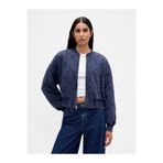 GAP Kadın Lacivert VintageSoft Kapitone Bomber Ceket