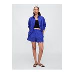 GAP Kadın Mavi Eyelet Poplin Şort