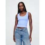 Gap Kadın Mavi Fitilli Halter Yaka Atlet - 2XL