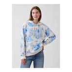 GAP Kadın Mavi Logo Havlu Kumaş Sweatshirt