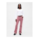GAP Kadın Pembe Low Rise Kadife Long & Lean Jean Pantolon