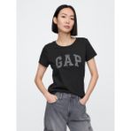GAP Kadın Siyah 2'li Gap Logo Kısa Kollu T-Shirt Seti