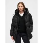 Gap Kadın Siyah Coldcontrol Max Relaxed Midi Puffer Şişme Mont - XL