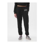 GAP Kadın Siyah Gap Logo Jogger Fransız Havlu Kumaş Eşofman Altı