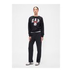 GAP Kadın Siyah Logo Pull-On Slim Eşofman Altı