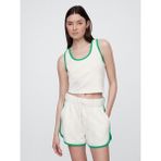 Gap Kadın Süt Beyazı Crop Atlet - XL