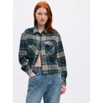 Gap Kadın Yeşil Crop Gömlek - XL