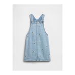 GAP Kız Bebek Açık Mavi BabyGap Denim Tulum Etek