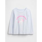 Gap Kız Bebek Açık Mavi Gap Grafik T-Shirt - 6 - 12 Ay