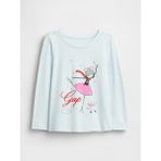 Gap Kız Bebek Açık Mavi Gap Logo T-Shirt - 18 - 24 Ay