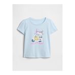 GAP Kız Bebek Açık Mavi Grafik Baskılı T-Shirt