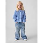 Gap Kız Bebek Açık Mavi Kelebek Baskılı Pull-On Baggy Jean Pantolon - 3 Yaş