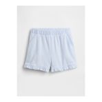 GAP Kız Bebek Açık Mavi Mix & Match Pull-On Ruffle Şort