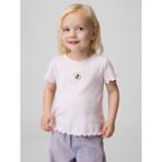 Gap Kız Bebek Açık Pembe Embroidered Logo T-Shirt - 5 Yaş