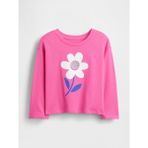 Gap Kız Bebek Açık Pembe Mix & Match Relaxed Grafik T-Shirt - 6 - 12 Ay