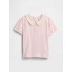Gap Kız Bebek Açık Pembe Puff Sleeve Yaka T-Shirt - 3 Yaş
