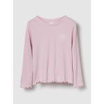 Gap Kız Bebek Açık Pembe Ribanalı Bisiklet Yaka T-Shirt - 3 Yaş