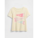 Gap Kız Bebek Açık Sarı Grafik Baskılı T-Shirt - 6 - 12 Ay