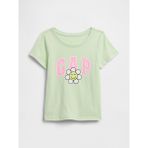 Gap Kız Bebek Açık Yeşil Babygap Logo T-Shirt - 4 Yaş