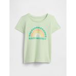 Gap Kız Bebek Açık Yeşil Grafik Baskılı T-Shirt - 5 Yaş