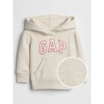 Gap Kız Bebek Bej Gap Logo Kapüşonlu Fleece Sweatshirt - 5 Yaş