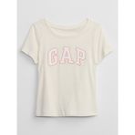 Gap Kız Bebek Bej Gap Logo T-Shirt - 4 Yaş