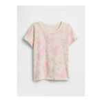 GAP Kız Bebek Bej Grafik Baskılı T-Shirt