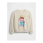 GAP Kız Bebek Bej Logo Fransız Havlu Kumaş Sweatshirt