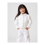 GAP Kız Bebek Beyaz Eyelet Denim Ceket