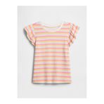 GAP Kız Bebek Çok Renkli Flutter Sleeve T-Shirt