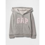 Gap Kız Bebek Gri Gap Logo Fermuarlı Kapüşonlu Sweatshirt - 6 - 12 Ay