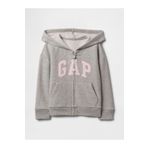 GAP Kız Bebek Gri Gap Logo Fermuarlı Kapüşonlu Sweatshirt