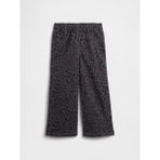 Gap Kız Bebek Gri Gap Pull-On Leopar Wide-Leg Jean Pantolon - 5 Yaş