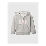 GAP Kız Bebek Gri Relaxed Logo Fermuarlı Sweatshirt