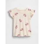 Gap Kız Bebek Kırık Beyaz Babygap Uçuşan Kol T-Shirt - 2 Yaş
