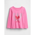Gap Kız Bebek Koyu Pembe Gap Logo T-Shirt - 18 - 24 Ay