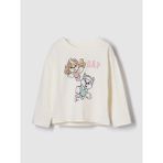 Gap Kız Bebek Krem Gap Logo Grafik T-Shirt - 2 Yaş