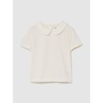 Gap Kız Bebek Krem Puff Sleeve Yaka T-Shirt - 2 Yaş
