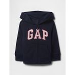 Gap Kız Bebek Lacivert Gap Logo Fermuarlı Kapüşonlu Sweatshirt - 6 - 12 Ay